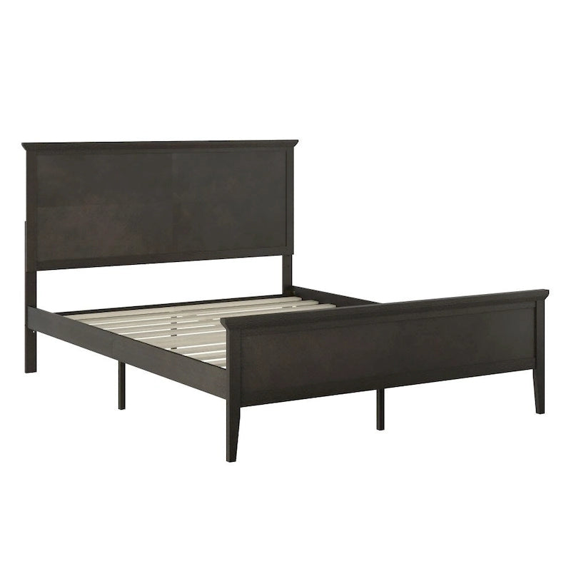 Solid Wood Platform Bed Frame with Headboard and Footboard – Queen or King, 800 lb Capacity