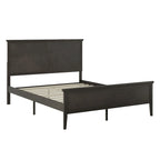 Solid Wood Platform Bed Frame with Headboard and Footboard – Queen or King, 800 lb Capacity