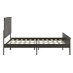 Solid Wood Platform Bed Frame with Headboard and Footboard – Queen or King, 800 lb Capacity