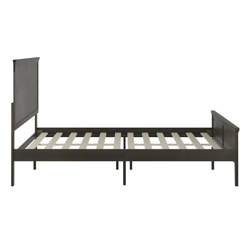 Solid Wood Platform Bed Frame with Headboard and Footboard – Queen or King, 800 lb Capacity