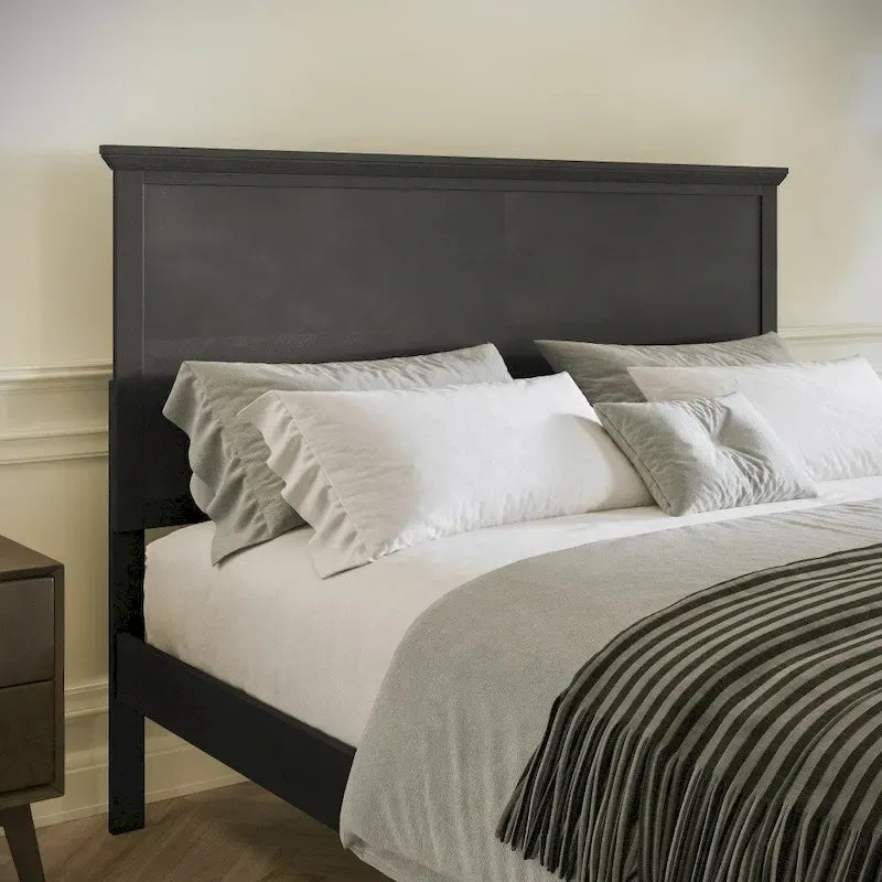 Solid Wood Platform Bed Frame with Headboard and Footboard – Queen or King, 800 lb Capacity