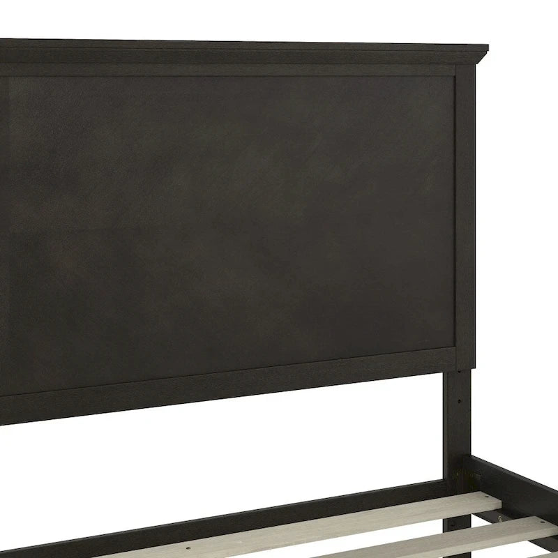 Solid Wood Platform Bed Frame with Headboard and Footboard – Queen or King, 800 lb Capacity