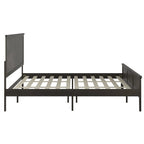 Solid Wood Platform Bed Frame with Headboard and Footboard – Queen or King, 800 lb Capacity