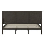 Solid Wood Platform Bed Frame with Headboard and Footboard – Queen or King, 800 lb Capacity