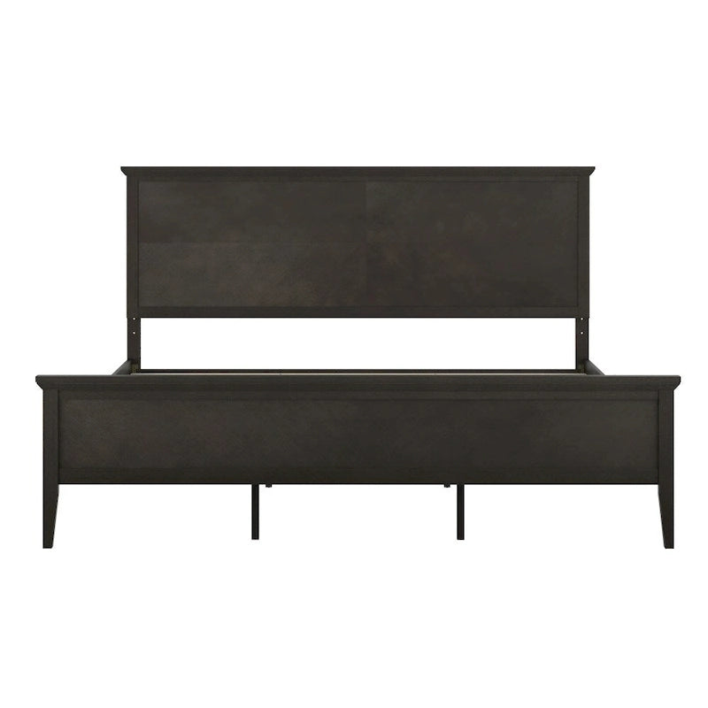 Solid Wood Platform Bed Frame with Headboard and Footboard – Queen or King, 800 lb Capacity