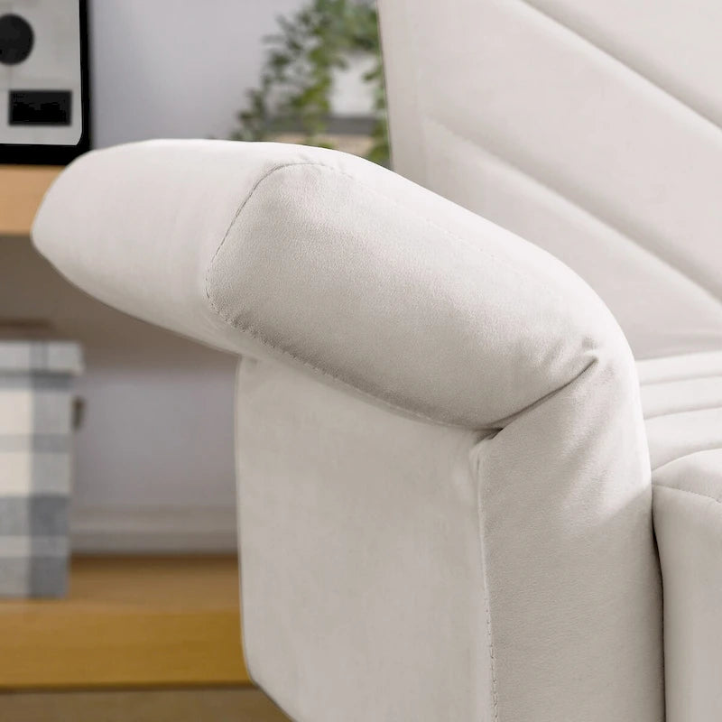 Velvet Convertible Sofa Bed with Adjustable Armrests – Sleeper Area 87W x 39.5D in