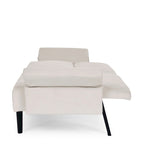 Velvet Convertible Sofa Bed with Adjustable Armrests – Sleeper Area 87W x 39.5D in