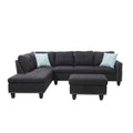 98-inch Wide Left Hand Facing Sofa with Chaise and Ottoman - 98W x 71D x 33H