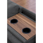 98-inch Wide Left Hand Facing Sofa with Chaise and Ottoman - 98W x 71D x 33H