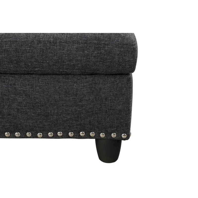 98-inch Wide Left Hand Facing Sofa with Chaise and Ottoman - 98W x 71D x 33H