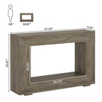 Rustic Console Table for Entryway, Hallway or Living Room – 47.24W x 32.8H x 11.81D in