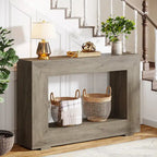 Rustic Console Table for Entryway, Hallway or Living Room – 47.24W x 32.8H x 11.81D in