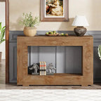 Rustic Console Table for Entryway, Hallway or Living Room – 47.24W x 32.8H x 11.81D in