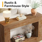 Rustic Console Table for Entryway, Hallway or Living Room – 47.24W x 32.8H x 11.81D in