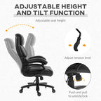 PU Leather Executive Office Chair – 400 lb Capacity, Adjustable Height 20–23.25 in