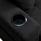 L-Shape Sectional Sofa with Chaise Lounge, Storage, and Cup Holder