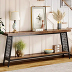Industrial Console Table – 70.9 in Extra Long, 2-Tier Sofa & Entryway Table