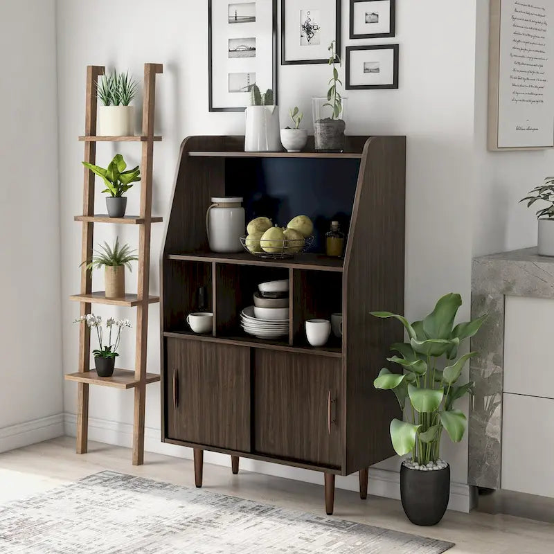  Mellix Contemporary Brown Multi-Storage Buffet