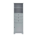 68-inch Freestanding Bathroom Cabinet with 3 Drawers and Adjustable Shelves – MDF