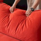 Modular Velvet Sofa – 3 or 4 Seat, Removable Covers, Pine Wood Frame
