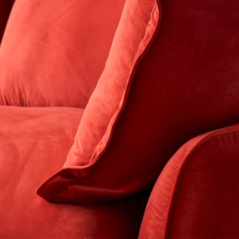 Modular Velvet Sofa – 3 or 4 Seat, Removable Covers, Pine Wood Frame