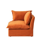 Modular Velvet Sofa – 3 or 4 Seat, Removable Covers, Pine Wood Frame