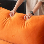 Modular Velvet Sofa – 3 or 4 Seat, Removable Covers, Pine Wood Frame