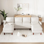 U-Shaped Cushion Modular Sofa for Living Rooms and Spacious Spaces