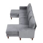 U-Shaped Cushion Modular Sofa for Living Rooms and Spacious Spaces