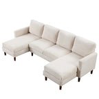U-Shaped Cushion Modular Sofa for Living Rooms and Spacious Spaces