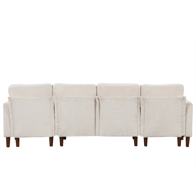 U-Shaped Cushion Modular Sofa for Living Rooms and Spacious Spaces